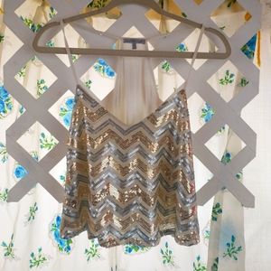 Charlette Russe flowy crop-top